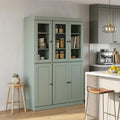 72" Sage Solid Wood Six Door Pantry Or Storage Closet
