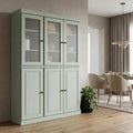 72" Sage Solid Wood 8 Two Drawer Pantry Or Storage Closet