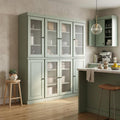 72" Sage Solid Wood 8 Pantry Or Storage Closet