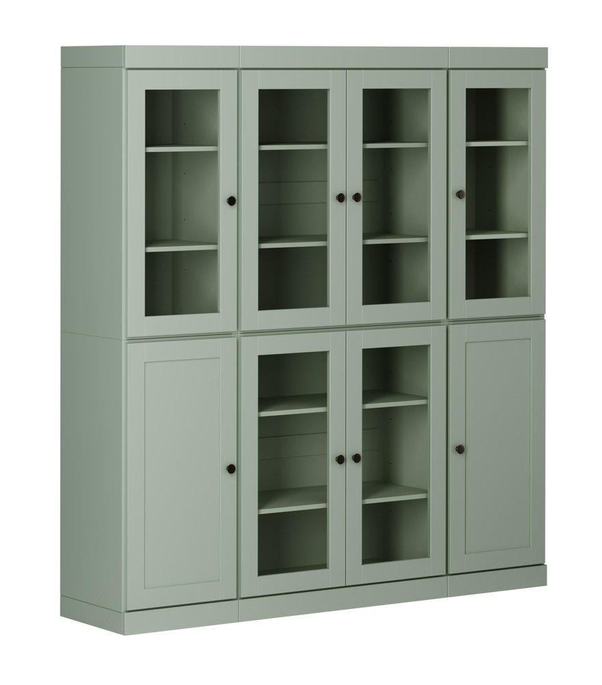 72" Sage Solid Wood 8 Pantry Or Storage Closet