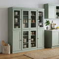 72" Sage Solid Wood 8 Pantry Or Storage Closet