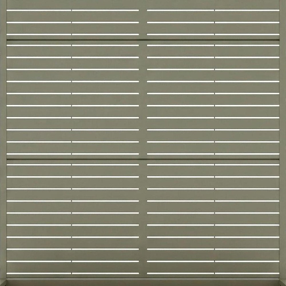 Set of Two Gray Striped Galvanized Metal Rectangular Planter Box