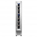 34" X 6" Silver and Black Metal Single Compartment Wine Refrigerator