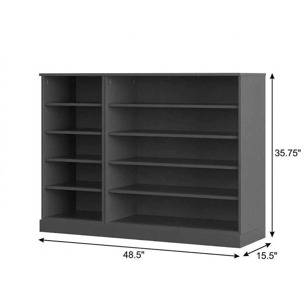 Gray 30 Solid WoodShoe Storage Cabinet