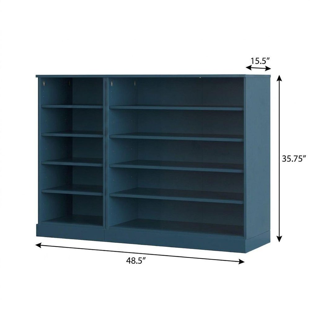 Teal Blue 30 Solid WoodShoe Storage Cabinet