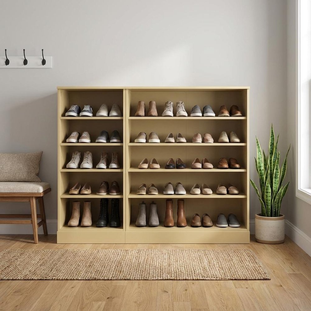 Yellow 30 Solid WoodShoe Storage Cabinet