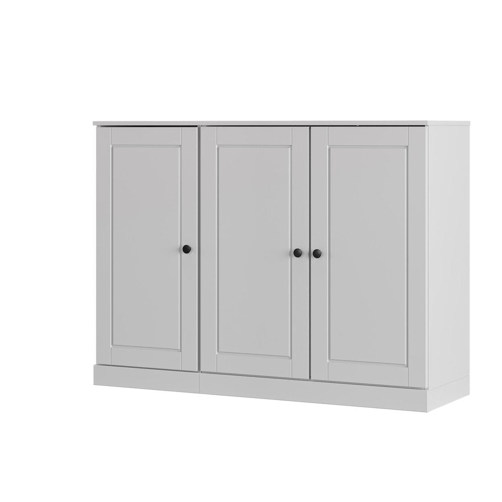White 30 Solid WoodShoe Storage Cabinet