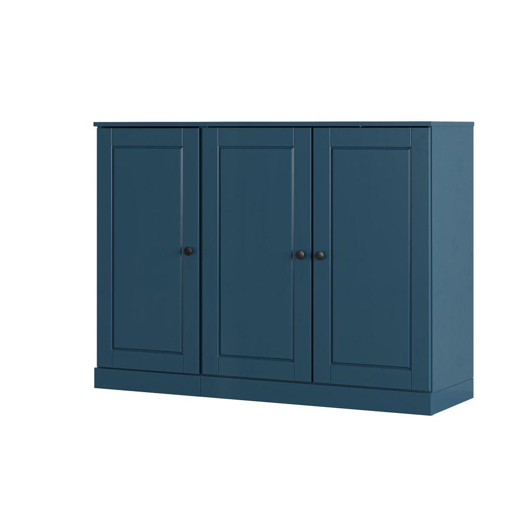 Teal Blue 30 Solid WoodShoe Storage Cabinet