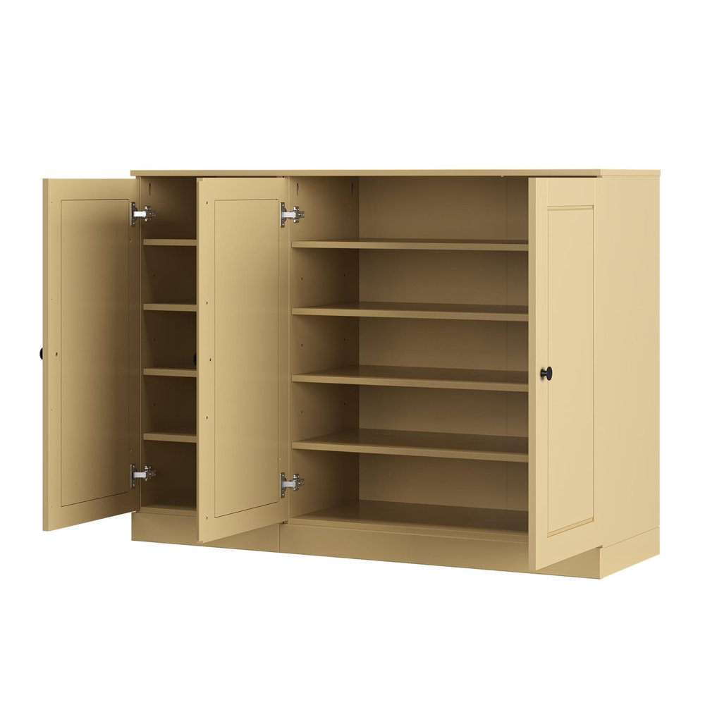 Yellow 30 Solid WoodShoe Storage Cabinet