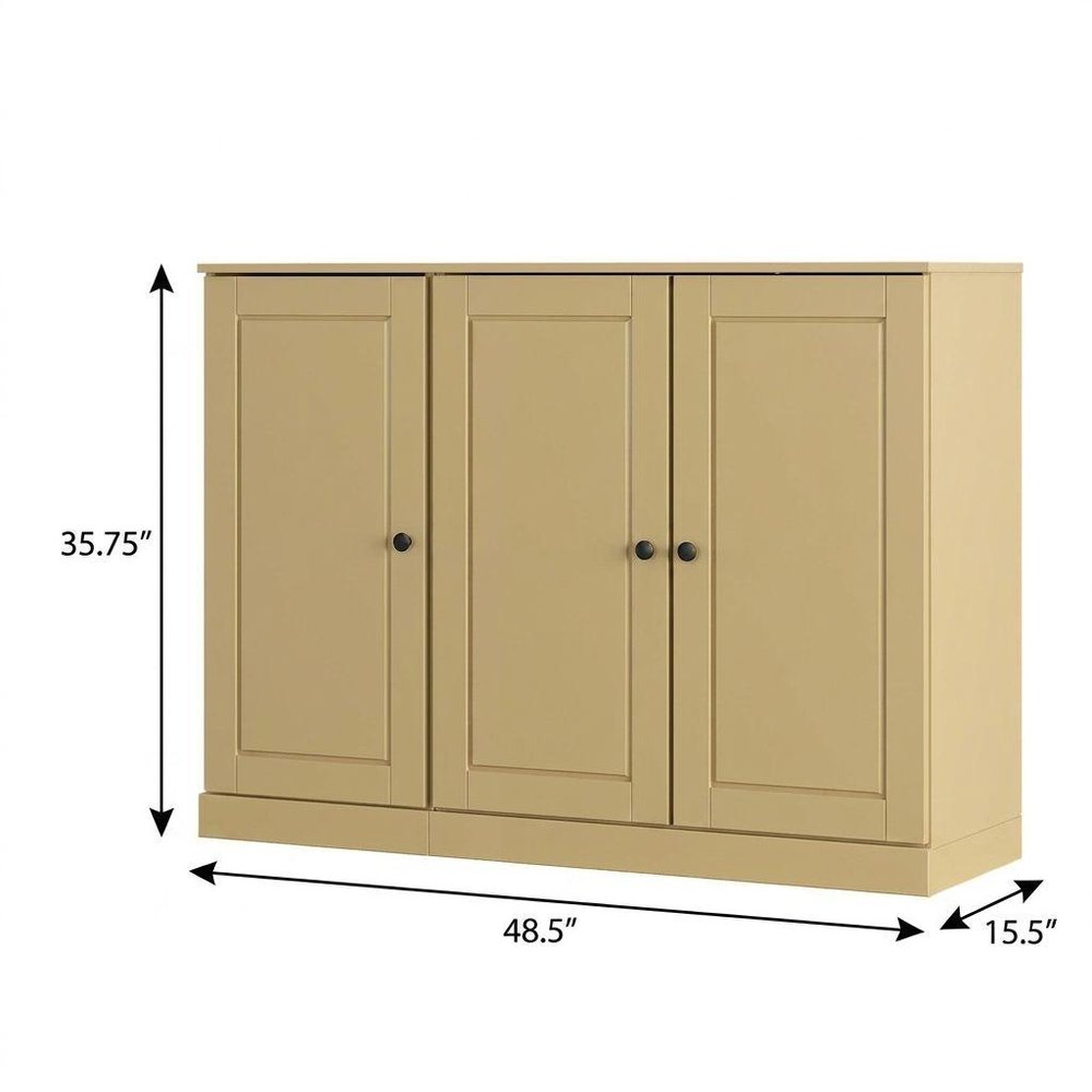 Yellow 30 Solid WoodShoe Storage Cabinet