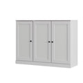 White 30 Solid WoodShoe Storage Cabinet on a white background