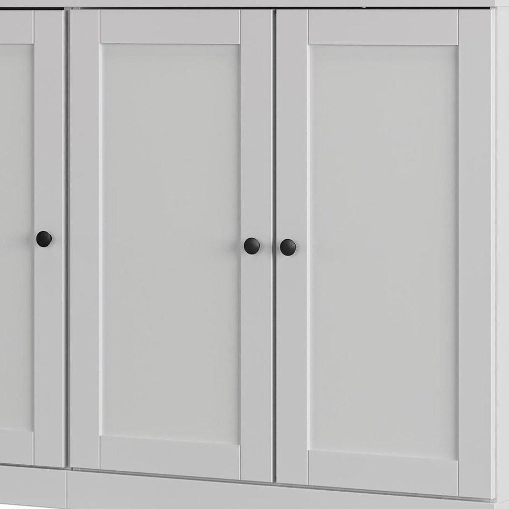 White 30 Solid WoodShoe Storage Cabinet