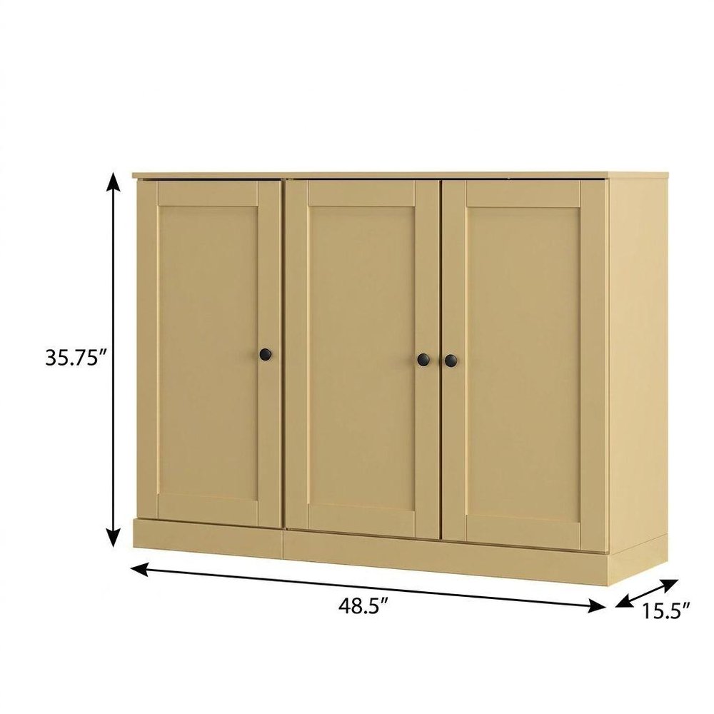 Yellow 30 Solid WoodShoe Storage Cabinet