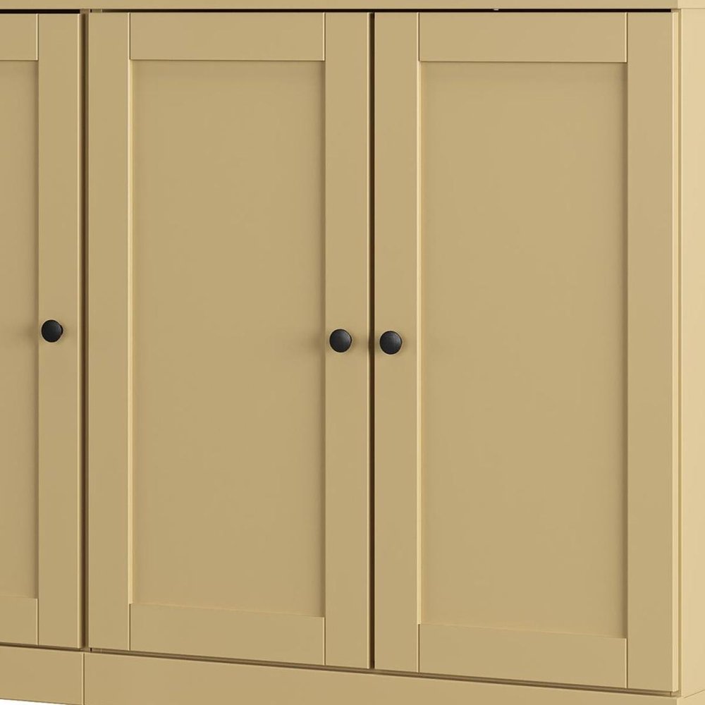 Yellow 30 Solid WoodShoe Storage Cabinet