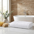 White Greek Key Turkish Cotton 60" X 40" Bath Sheet