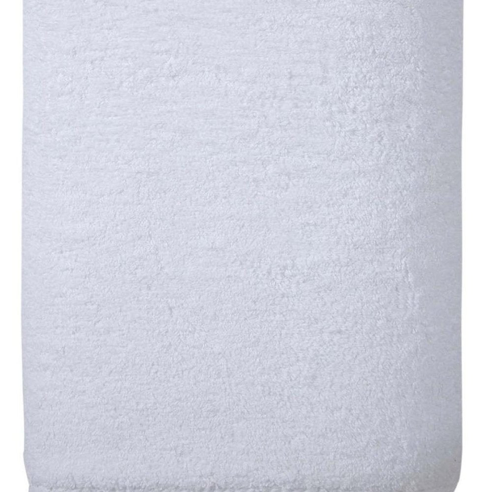 White Turkish Cotton 40" X 70" Bath Sheet close-up detail