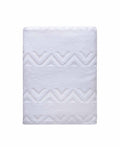 White Jacquard Turkish Cotton 40" X 70" Chevron Bath Sheet on a white background