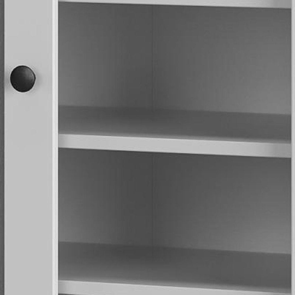 White 30 Solid WoodShoe Storage Cabinet