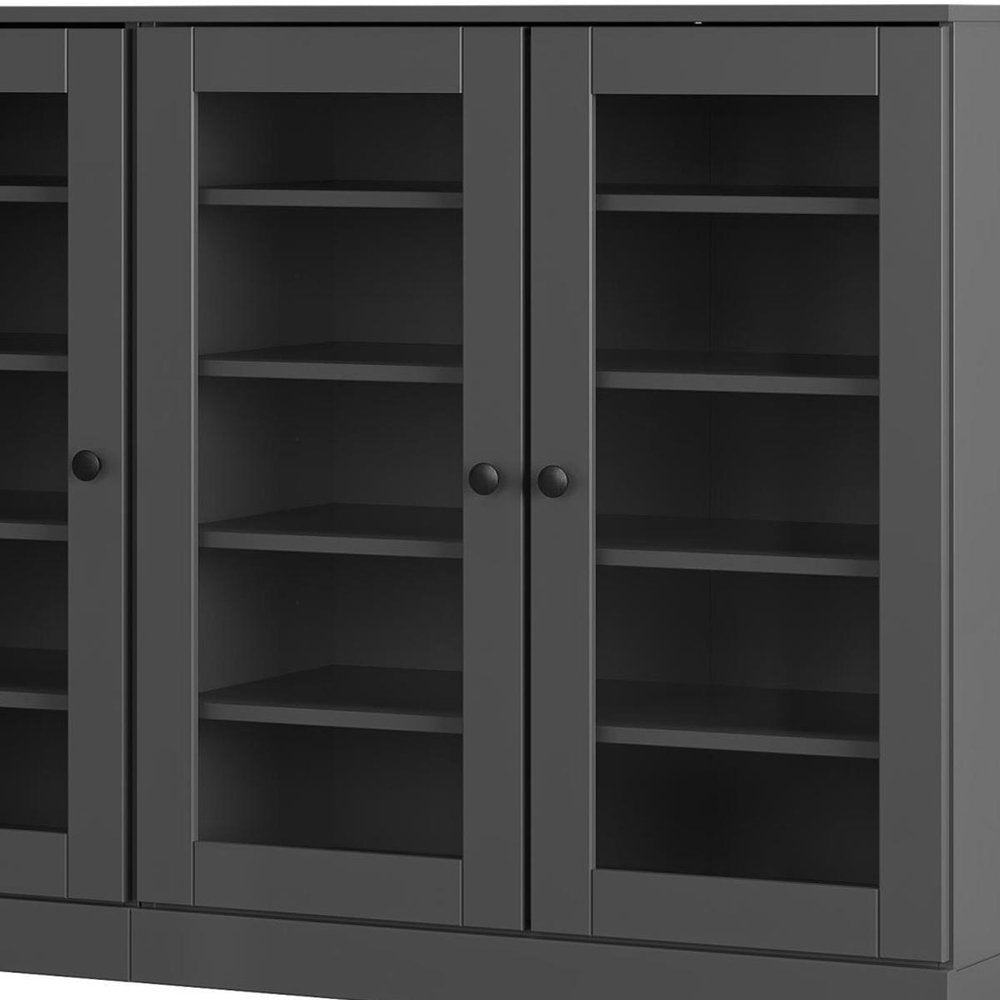 Gray 30 Solid WoodShoe Storage Cabinet