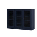 Navy Blue 30 Solid WoodShoe Storage Cabinet