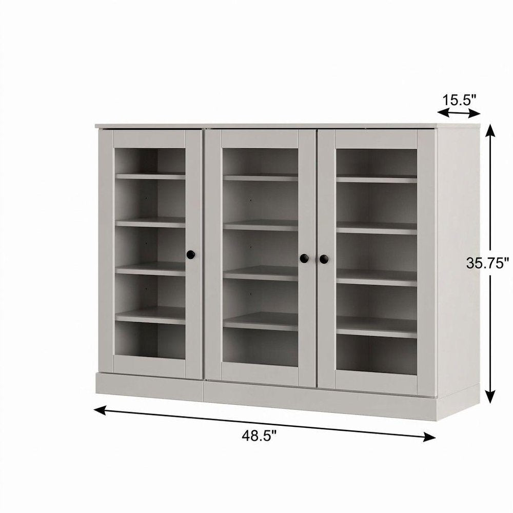 Off White 30 Solid WoodShoe Storage Cabinet