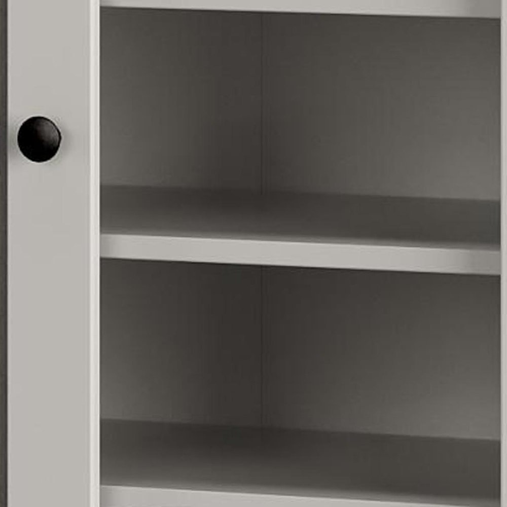 Off White 30 Solid WoodShoe Storage Cabinet