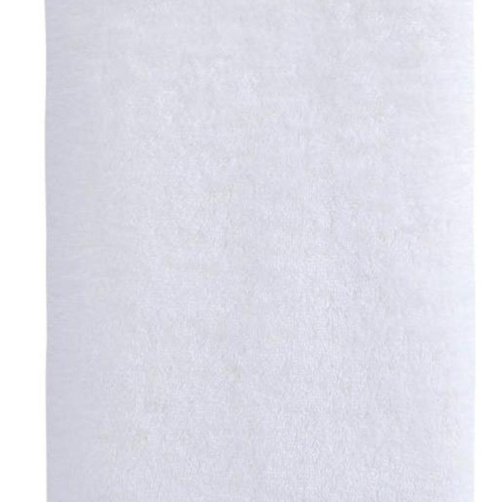 White Turkish Cotton 27" X 54" Bath Towel on a white background