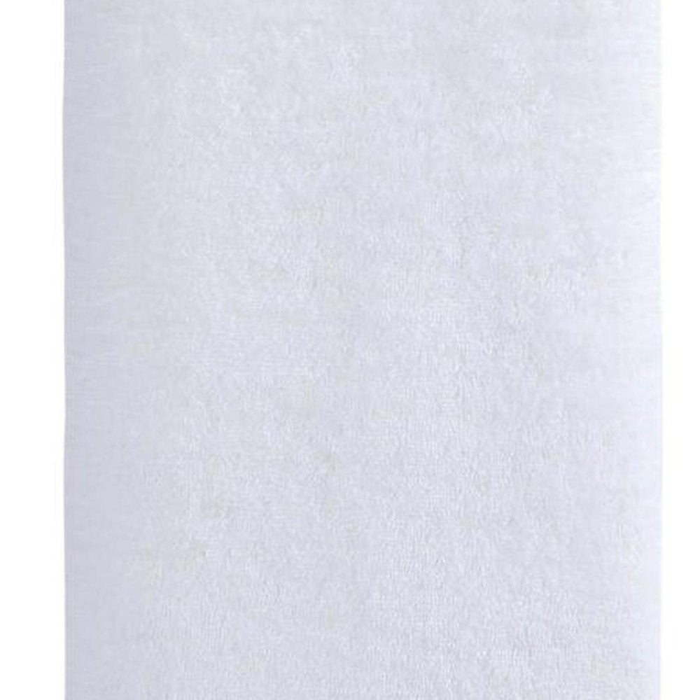 White Turkish Cotton 27" X 54" Bath Towel on a white background
