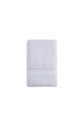 White Chevron Turkish Cotton 27" X 54" Bath Towel on a white background