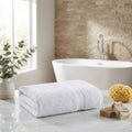 White Chevron Turkish Cotton 54" X 27" Bath Towel