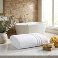 White Turkish Cotton 54" X 27" Bath Towel