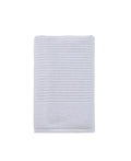 White Turkish Cotton 27" X 54" Checkered Bath Towel on a white background