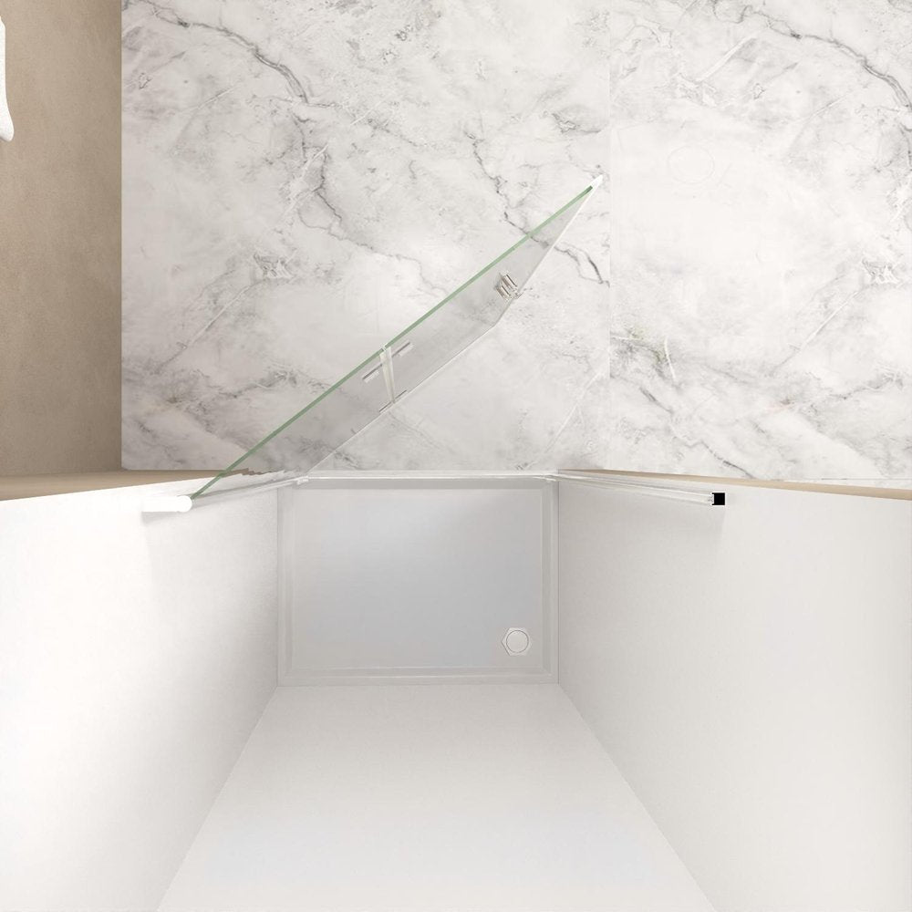 72" X 36" Aluminum and Tempered Glass Shower Door