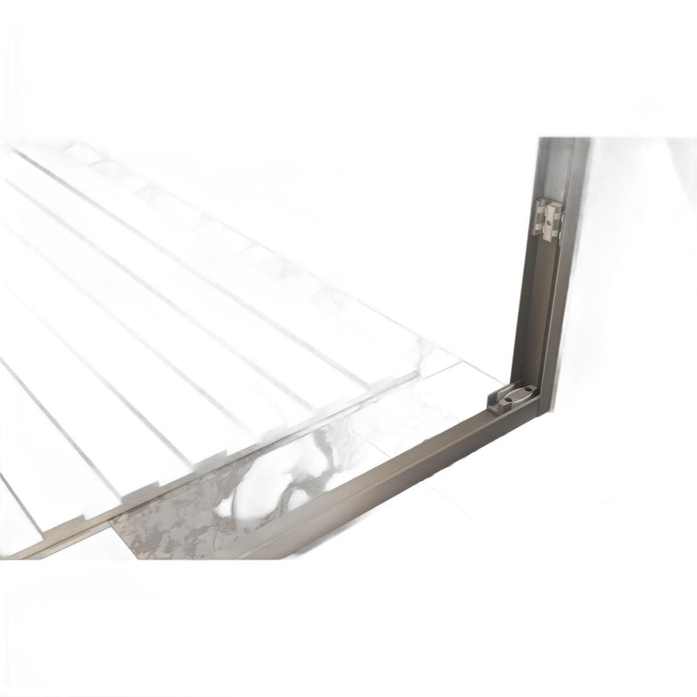 72" X 60" Aluminum and Tempered Glass Shower Door - SKU 757594
