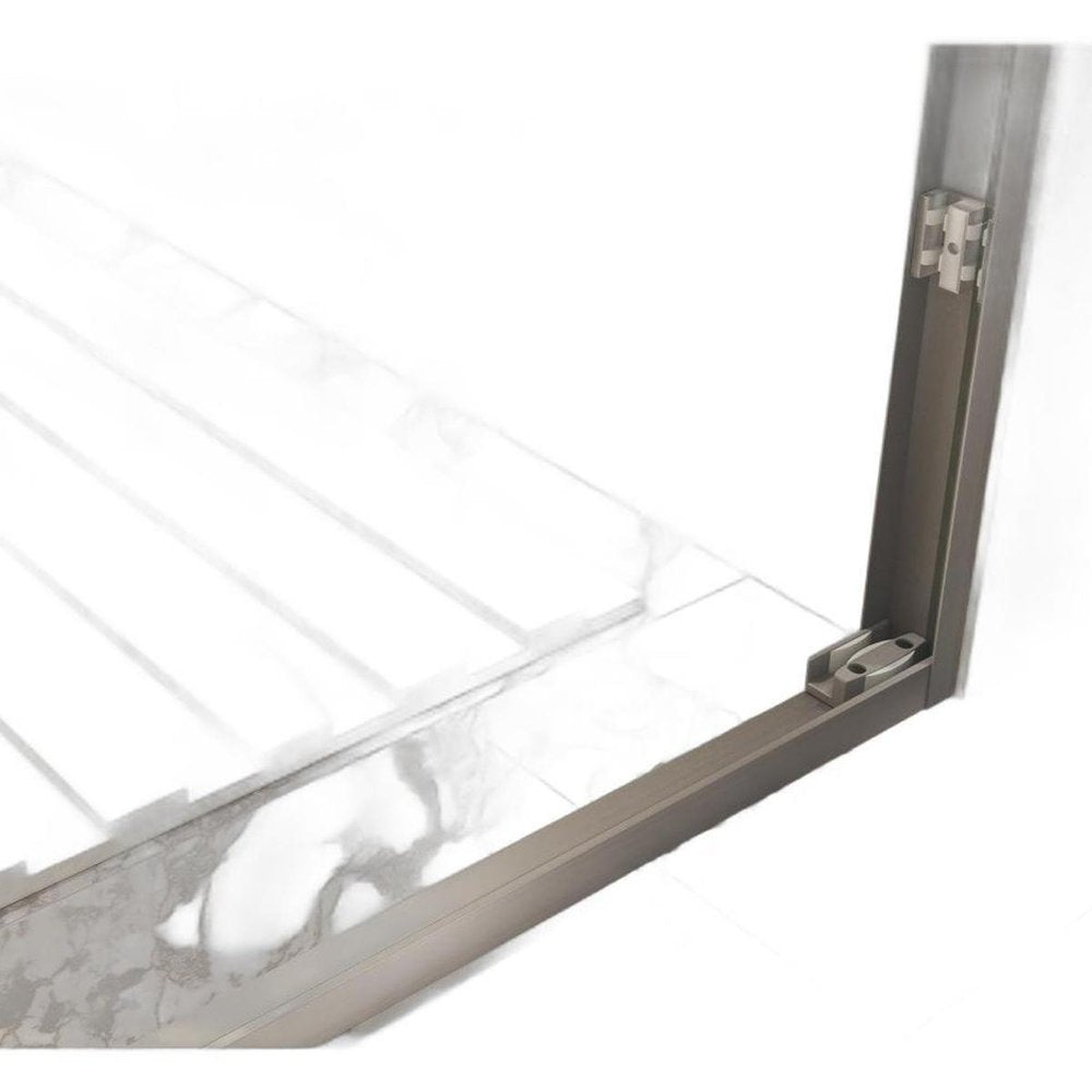 72" X 60" Aluminum and Tempered Glass Shower Door - SKU 757594