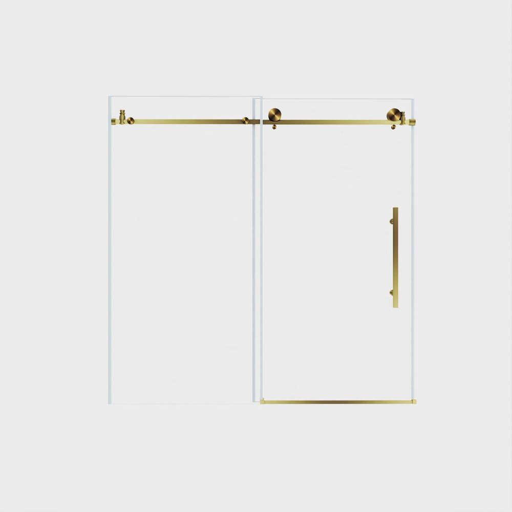 60" X 60" Tempered Glass Shower Door