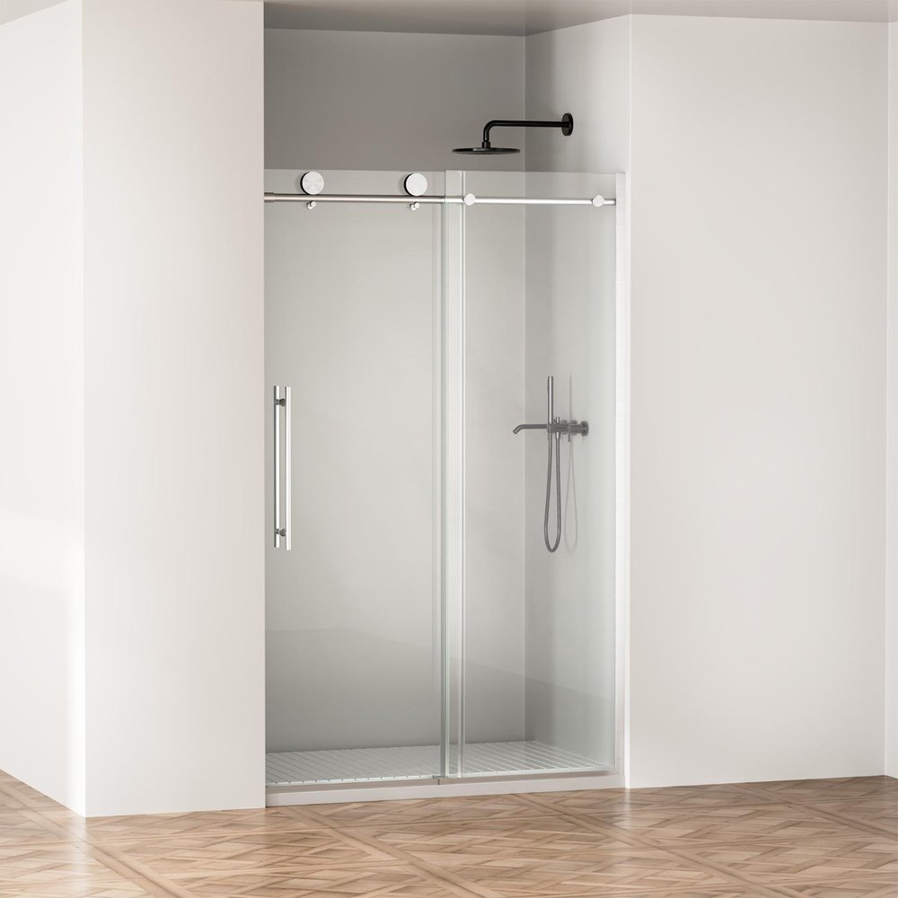 75" X 48" Tempered Glass Shower Door
