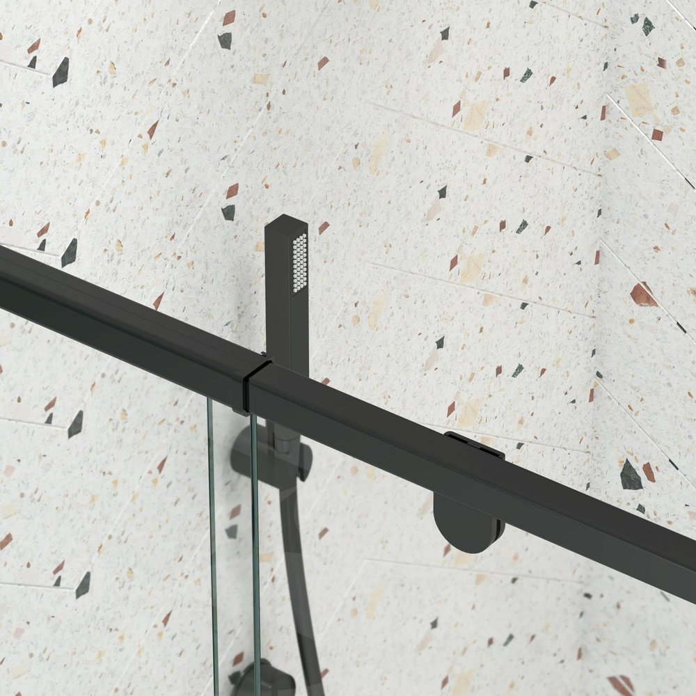 71" X 38" Aluminum and Tempered Glass Shower Door