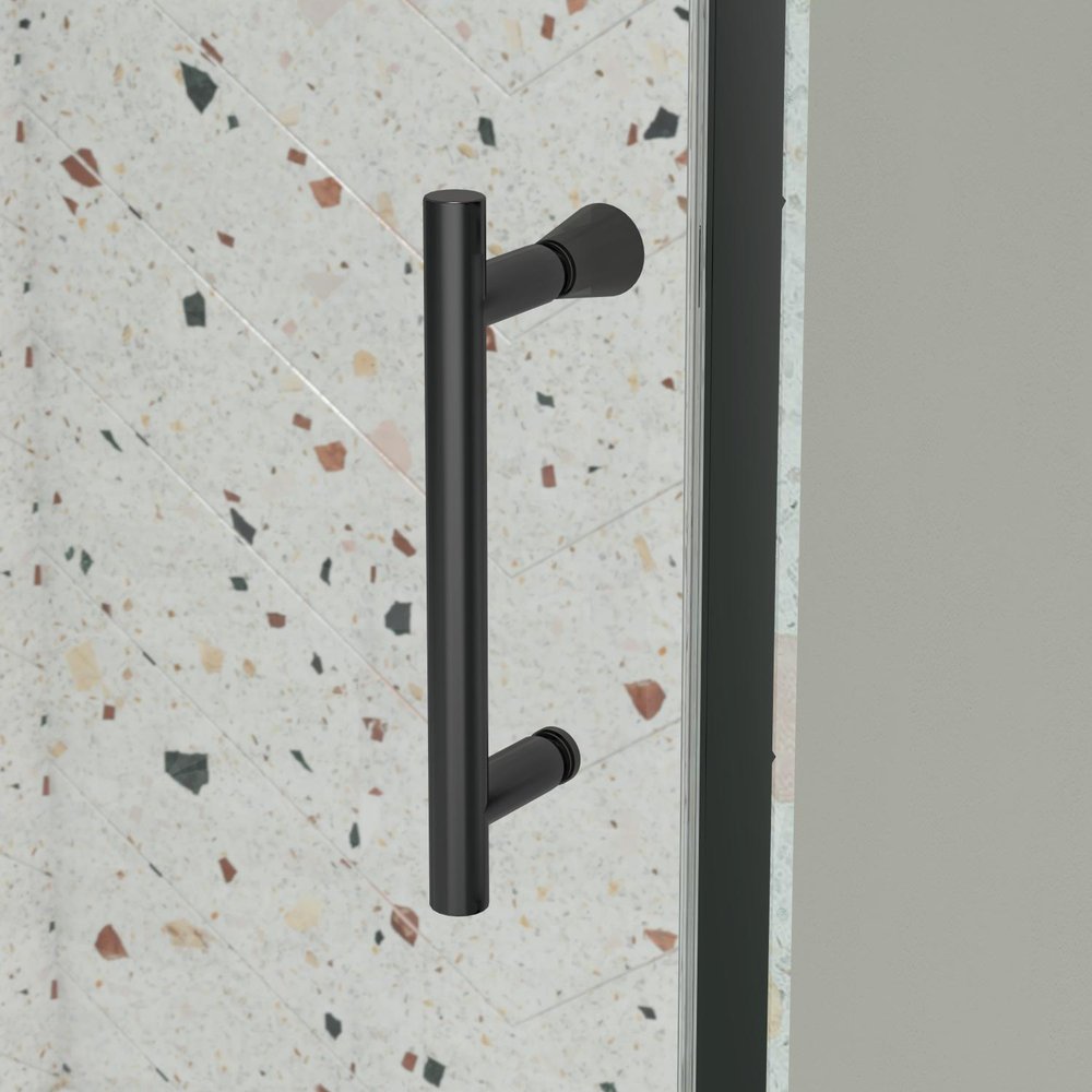 71" X 38" Aluminum and Tempered Glass Shower Door