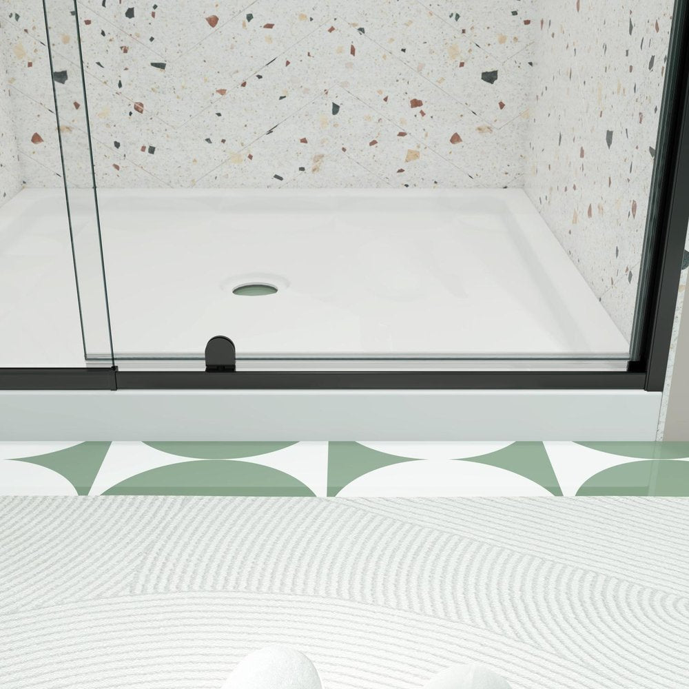 71" X 38" Aluminum and Tempered Glass Shower Door