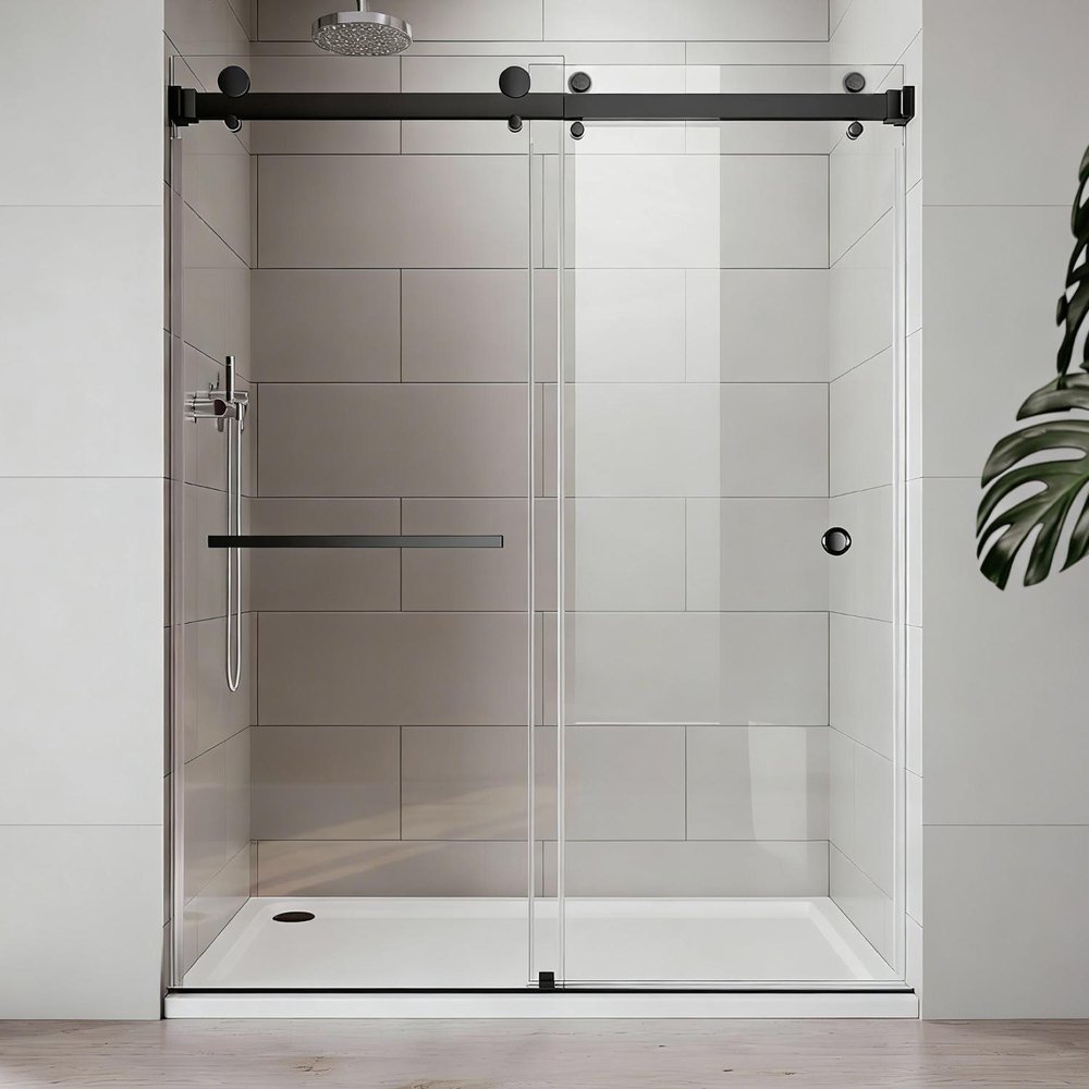 72" X 59" Tempered Glass Shower Door