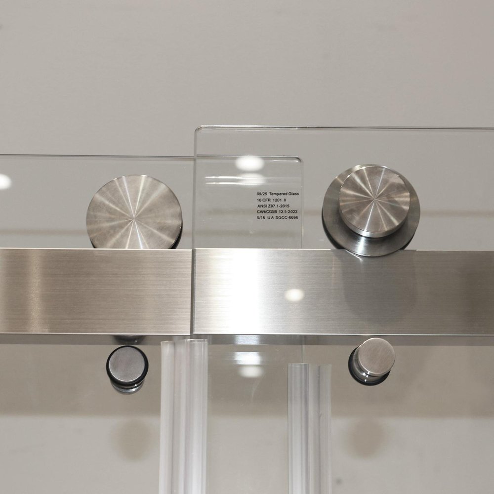 72" X 59" Tempered Glass Shower Door