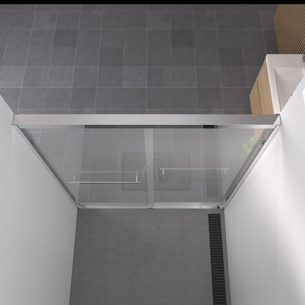 74" X 60" Tempered Glass Shower Door