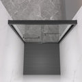 72" X 60" Tempered Glass Shower Door close-up detail