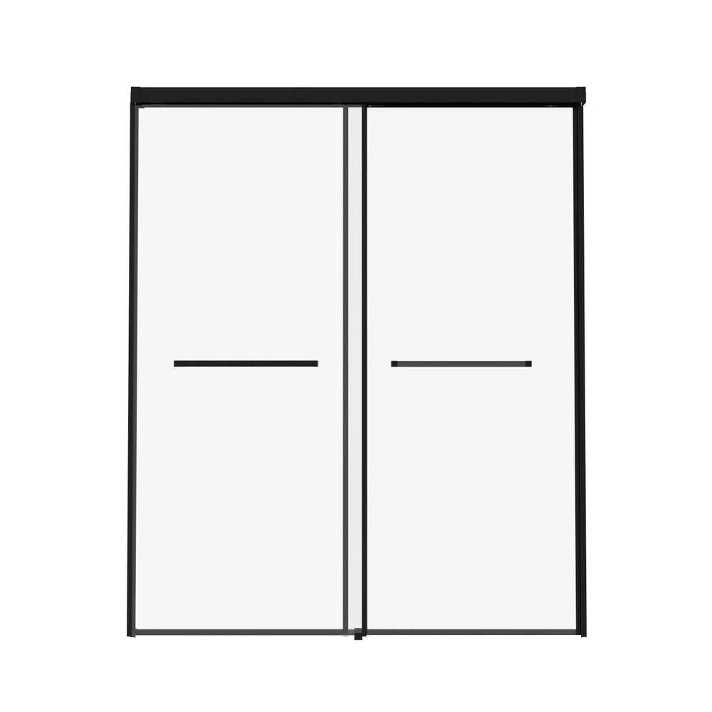 60" X 60" Aluminum and Tempered Glass Tub Door