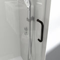 76" X 60" Tempered Glass Shower Door close-up detail