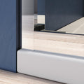 62" X 60" Tempered Glass Tub Door