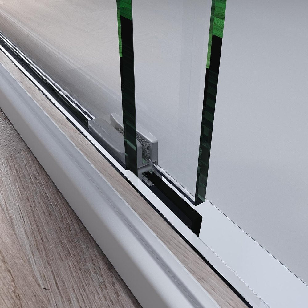 62" X 60" Tempered Glass Tub Door