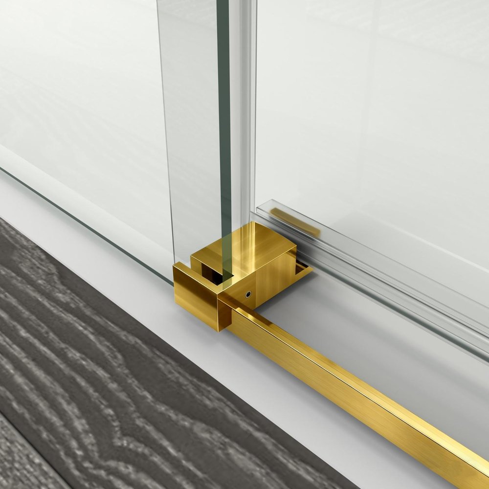 76" X 56" Tempered Glass Shower Door