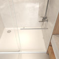 66" X 60" Tempered Glass Tub Door